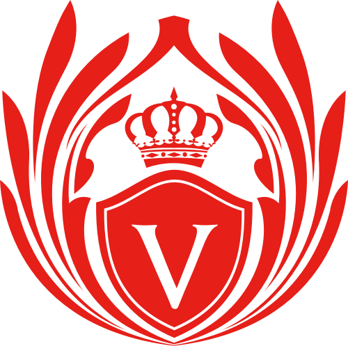 紅色皇冠字母V矢量LOGO圖標(biāo) logo png