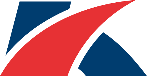 藍(lán)紅抽象字母K矢量logo圖標(biāo) logo png