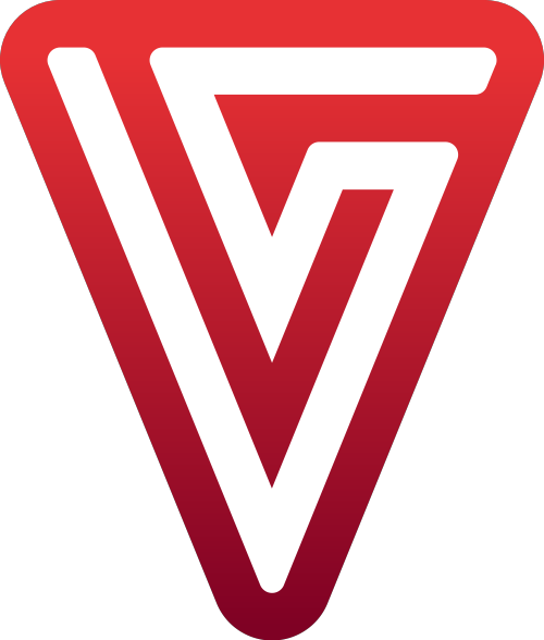 紅色倒三角字母VS矢量logo圖標(biāo) logo png