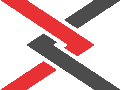 紅灰字母X矢量logo圖標 logo png