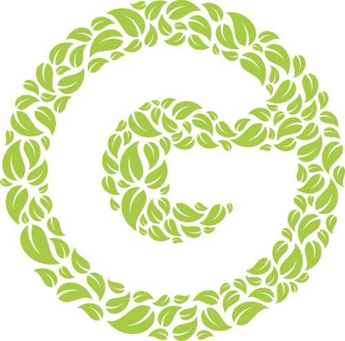 綠色葉子字母G矢量logo圖標(biāo) logo png