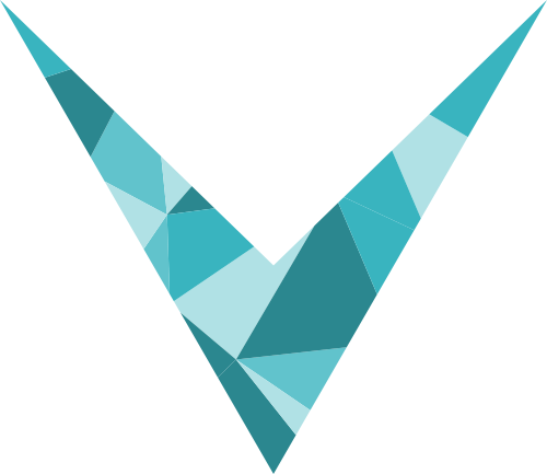 藍(lán)色彩色字母V矢量logo圖標(biāo) logo png