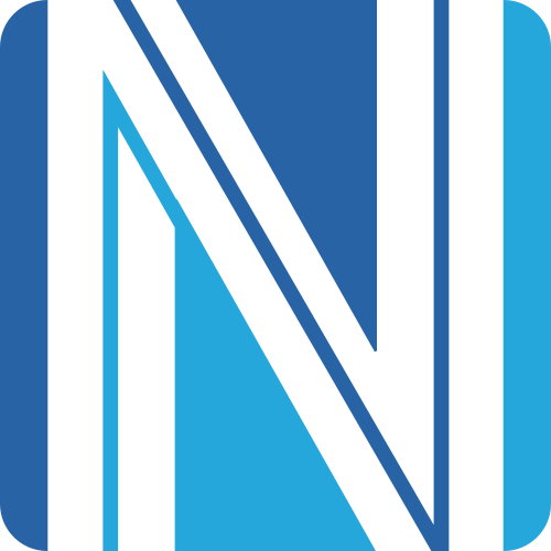 藍(lán)色字母N矢量logo元素 logo png