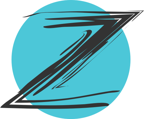 藍(lán)色圓形字母Z矢量logo logo png