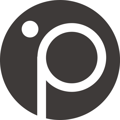 黑色圓形字母P矢量logo logo png
