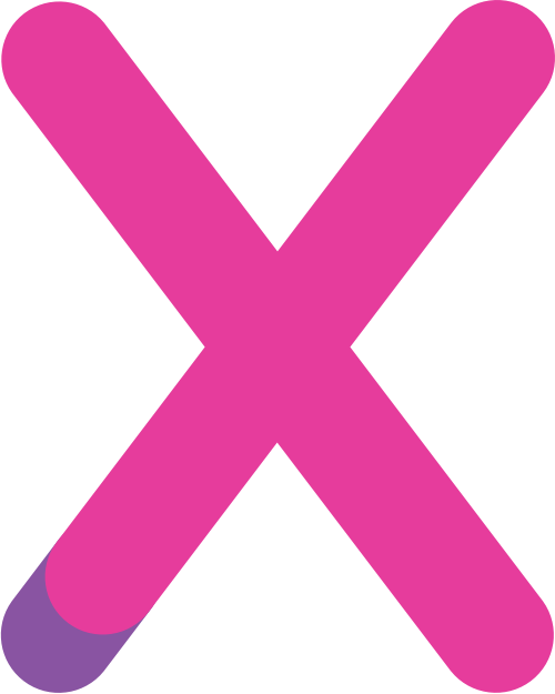 字母X雙色矢量圖標 logo png