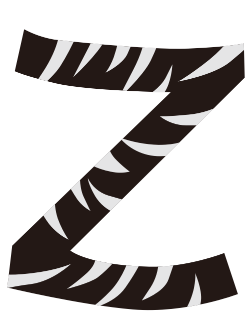 斑馬字母Z可愛(ài)動(dòng)物logo設(shè)計(jì)素材 logo png