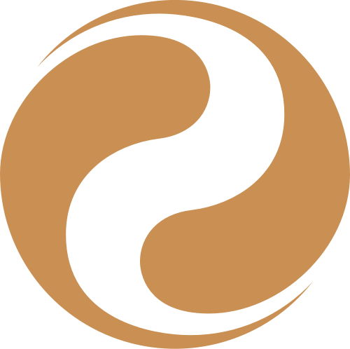 棕色八卦太極S形矢量logo圖標(biāo) logo png