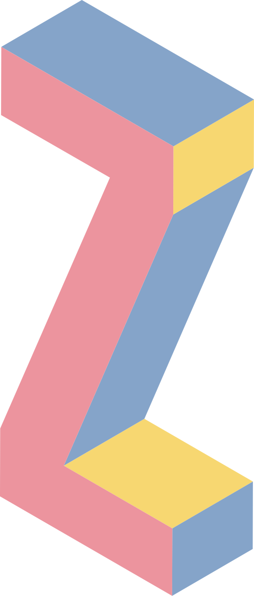 字母Z彩色立體拼色矢量logo圖標(biāo) logo png