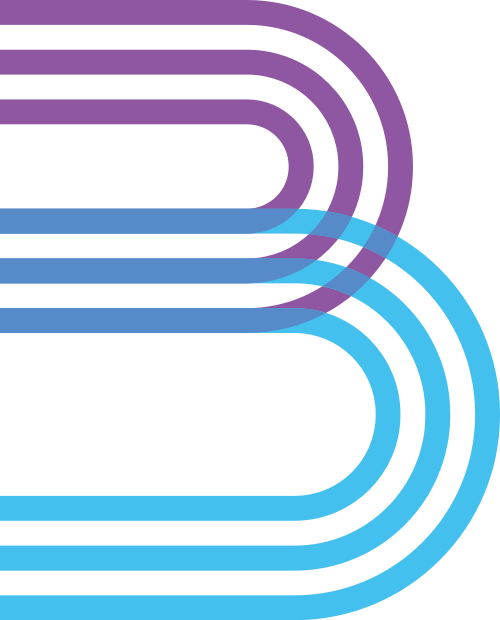 三色線條字母B矢量logo圖標 logo png