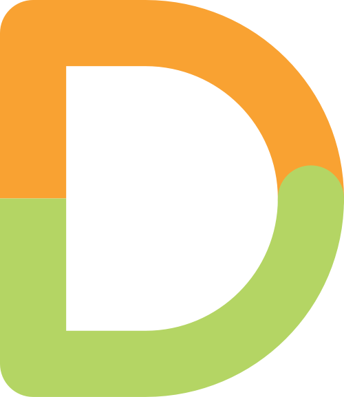字母D雙色矢量logo圖片 logo png