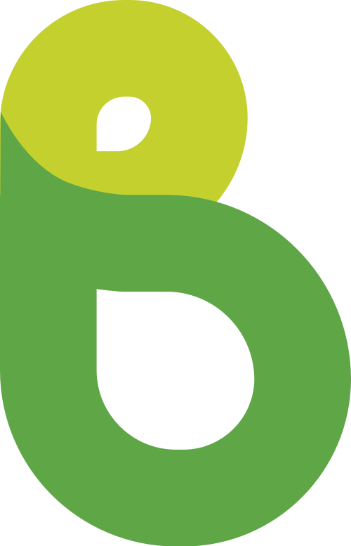 綠色粗體線條字母B矢量logo圖標 logo png