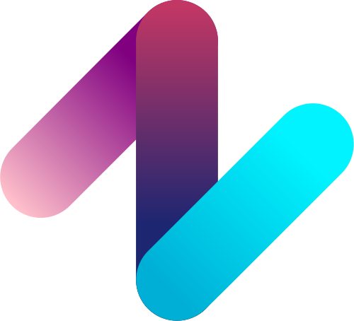 彩色字母N矢量圖形 logo png