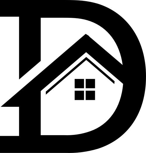 字母D房屋矢量圖形 logo png