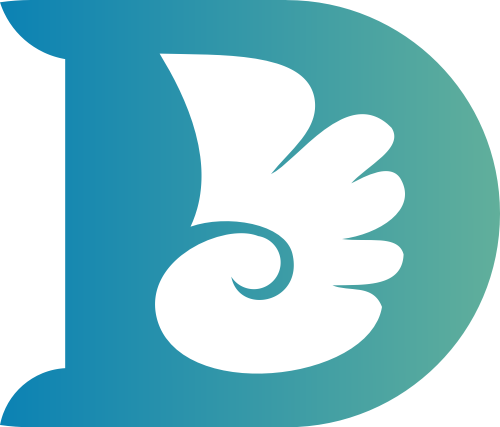 字母D與小天使logo圖標(biāo) logo png