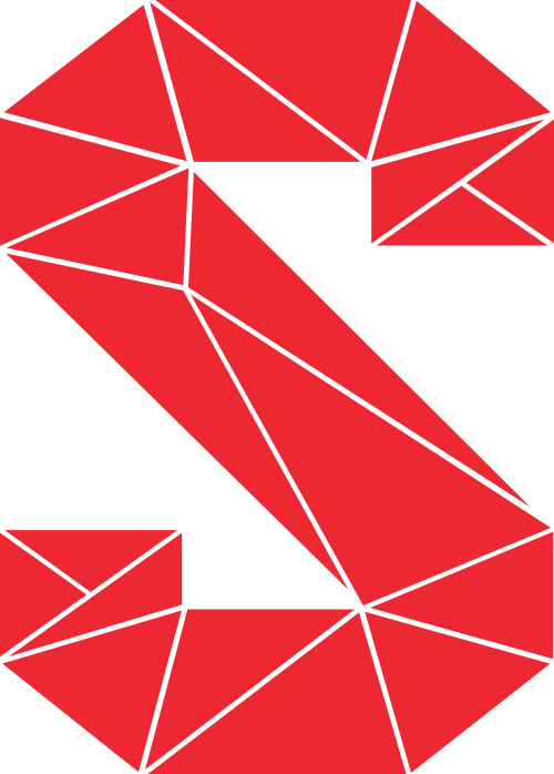 立體三角形拼塊字母S矢量素材 logo png
