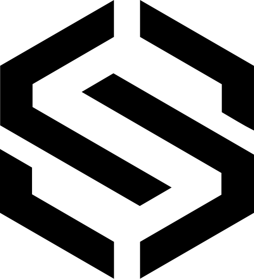 字母S組成六邊形矢量圖形 logo png