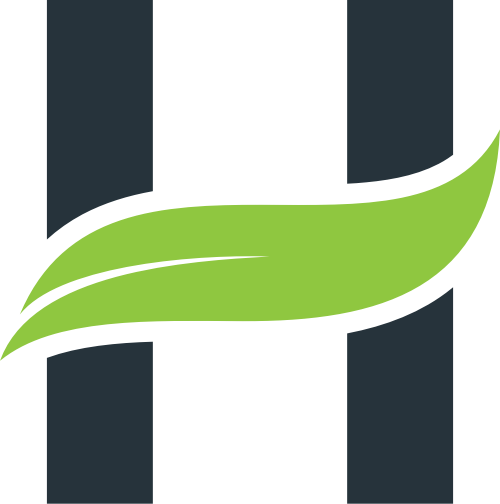 葉子字母H矢量logo模板素材 logo png