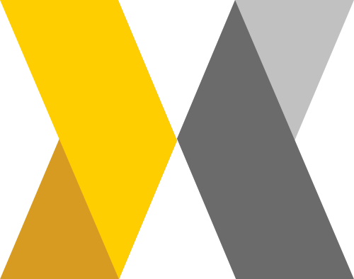 抽象長方體折疊X字母商務(wù)合作咨詢矢量圖標素材 logo png