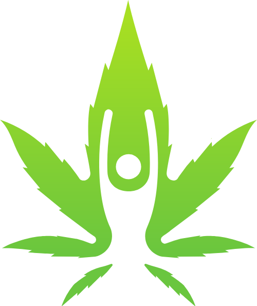 瑜伽樹(shù)葉人物剪影矢量圖形 logo png
