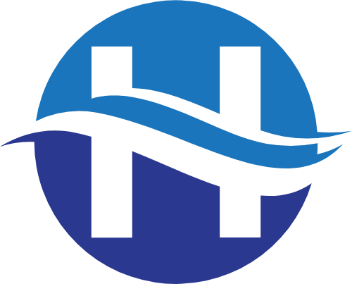 藍(lán)色科技h字母 logo png