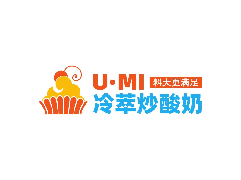 U·mi 冷萃炒酸奶LOGO設(shè)計(jì)